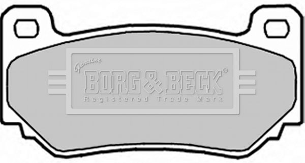 BORG & BECK Комплект тормозных колодок, дисковый тормоз BBP1940